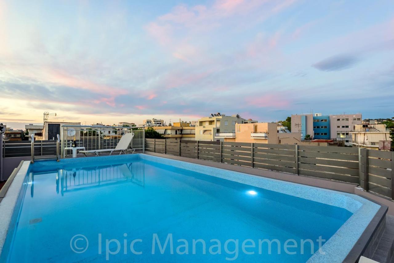 City Center Apartment With Rooftop Swimming Pool Chania  Ngoại thất bức ảnh