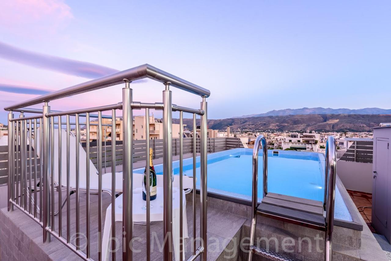 City Center Apartment With Rooftop Swimming Pool Chania  Ngoại thất bức ảnh